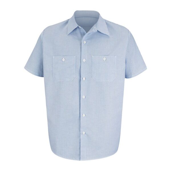 Red Kap Men's Tall Industrial Stripe Work Shirt SL20T Men's Tall Industrial Stripe Work Shirt Thumbnail