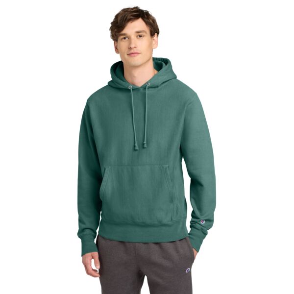 Champion Reverse Weave ® Garment Dyed Hooded Sweatshirt GDS101 Reverse Weave ® Garment Dyed Hooded Sweatshirt Thumbnail