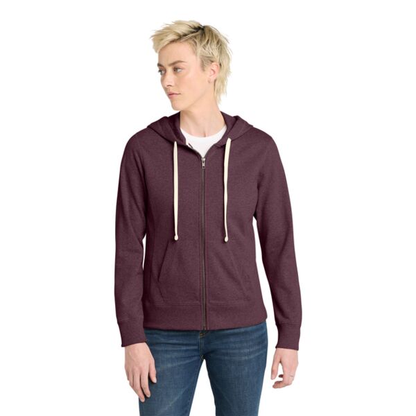 District Women's Re Fleece Full Zip Hoodie DT8103 Women's Re Fleece Full Zip Hoodie Thumbnail