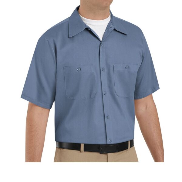 Red Kap Men's Tall Cotton Short Sleeve Uniform Shirt SC40T Men's Tall Cotton Short Sleeve Uniform Shirt Thumbnail