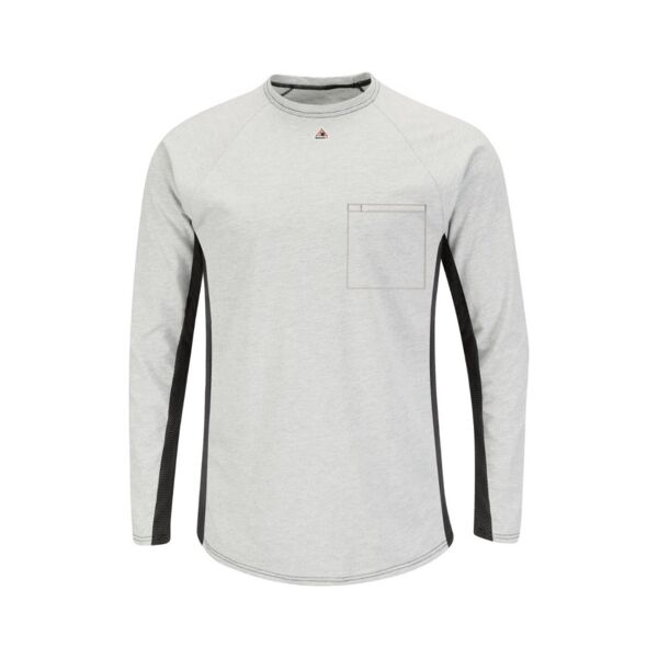 Bulwark Men's Long Sleeve FR Two-Tone Base Layer with Concealed Chest Pocket - EXCEL FR MPS8 Men's Long Sleeve FR Two-Tone Base Layer with Concealed Chest Pocket - EXCEL FR Thumbnail