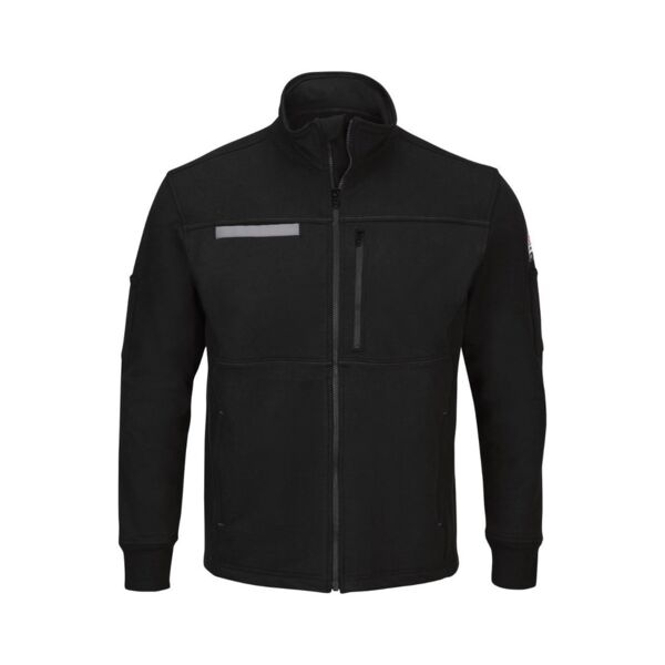 Bulwark Men's Zip Front Fleece Jacket-Cotton /Spandex Blend SEZ2 Men's Zip Front Fleece Jacket-Cotton /Spandex Blend Thumbnail
