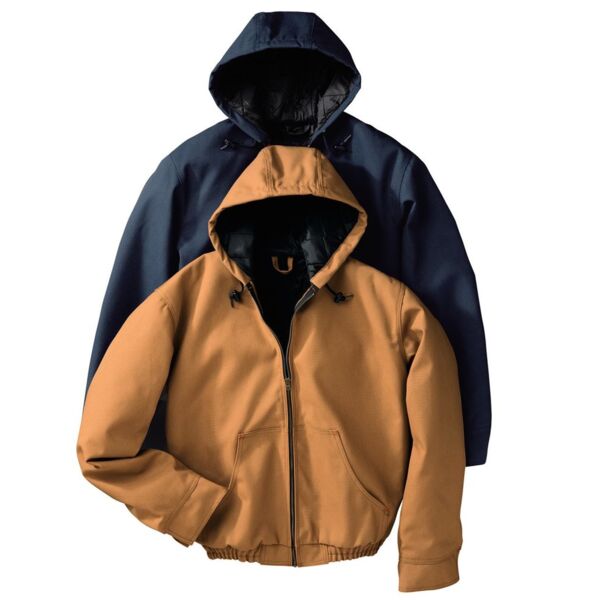 Red Kap Men's Blended Duck Zip-Front Hooded Jacket JD20 Men's Blended Duck Zip-Front Hooded Jacket Thumbnail