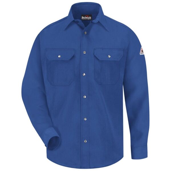 Bulwark Men's Snap-Front Uniform Shirt - Nomex® IIIA - 4.5 oz. SNS2 Men's Snap-Front Uniform Shirt - Nomex® IIIA - 4.5 oz. Thumbnail