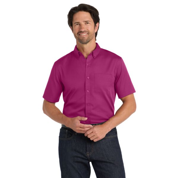 Port Authority Short Sleeve SuperPro React Twill Shirt W809 Short Sleeve SuperPro React Twill Shirt Thumbnail