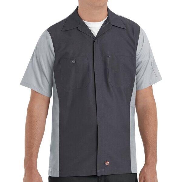 Red Kap Men's Tall Short Sleeve Automotive Crew Shirt SY20T Men's Tall Short Sleeve Automotive Crew Shirt Thumbnail