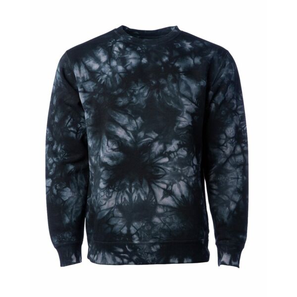 Independent Trading Co. Unisex Midweight Tie-Dyed Crewneck Sweatshirt PRM3500TD Unisex Midweight Tie-Dyed Crewneck Sweatshirt Thumbnail