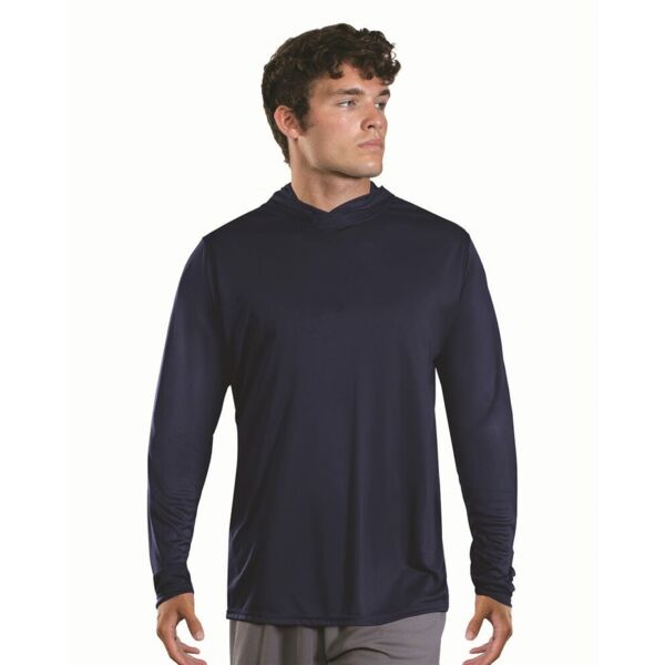 Holloway Men's Momentum Hooded Long Sleeve T-Shirt 222830 Men's Momentum Hooded Long Sleeve T-Shirt Thumbnail