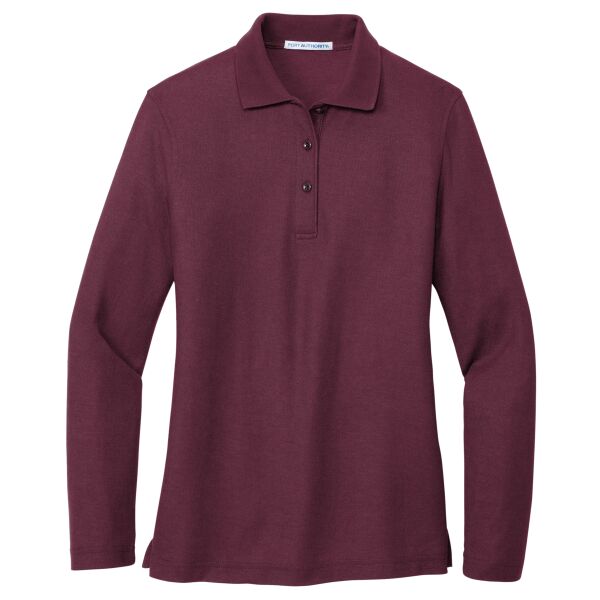 Ladies Silk Touch Long Sleeve Blend Polo Thumbnail