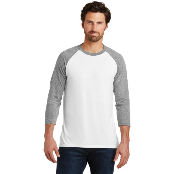 District Tri Blend 3/4 Sleeve Raglan DM136 Tri Blend 3/4 Sleeve Raglan Thumbnail