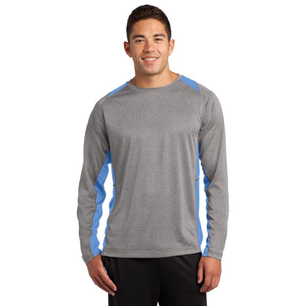 Long Sleeve Heather Colorblock Performance Contender  Tee Thumbnail