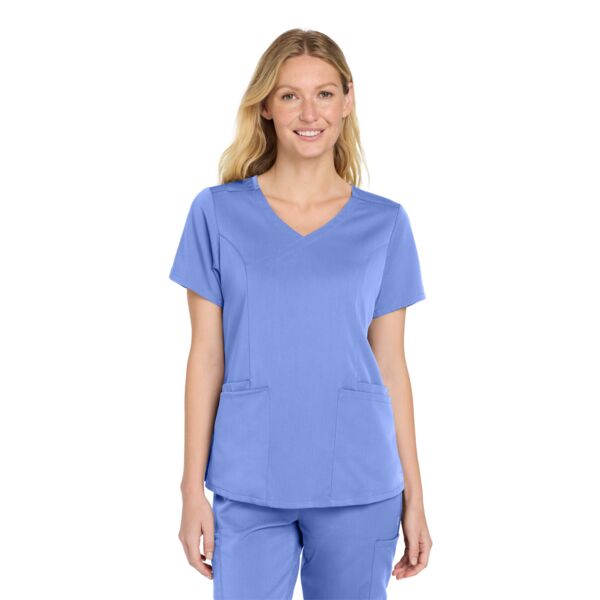 Wink Women's Premiere Flex  Mock Wrap Top WW4268 Women's Premiere Flex  Mock Wrap Top Thumbnail