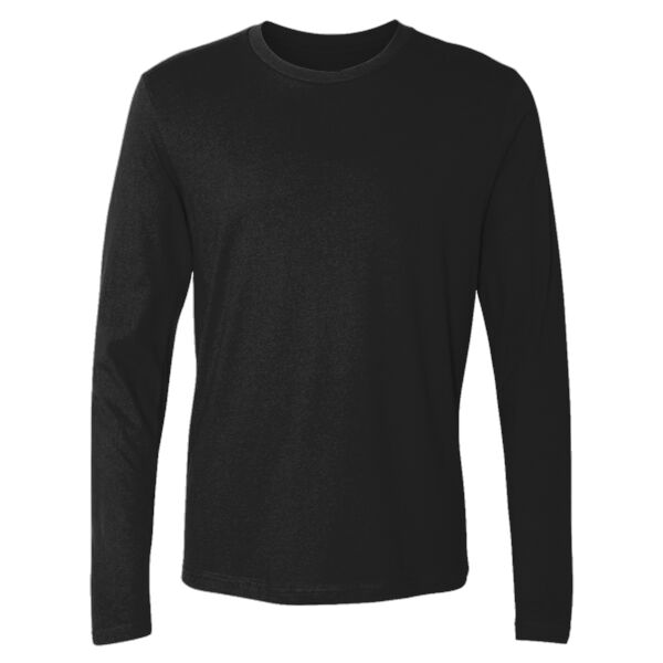 Unisex Fine Jersey Long Sleeve Crewneck T-Shirt Thumbnail