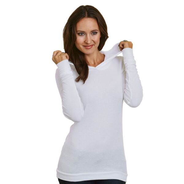 Bayside Women's USA-Made Soft Thermal Blend Hoodie 3425 Women's USA-Made Soft Thermal Blend Hoodie Thumbnail