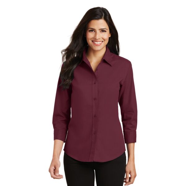 Port Authority Ladies Button Up 3/4 Sleeve Easy Care Shirt L612 Ladies Button Up 3/4 Sleeve Easy Care Shirt Thumbnail