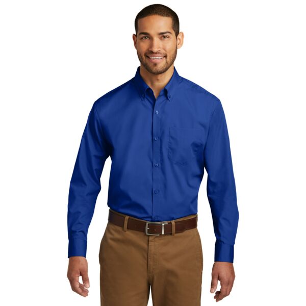 Port Authority Long Sleeve Carefree Poplin Shirt W100 Long Sleeve Carefree Poplin Shirt Thumbnail