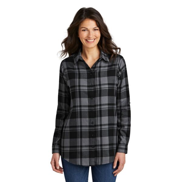 Port Authority Ladies Plaid Flannel Tunic LW668 Ladies Plaid Flannel Tunic Thumbnail