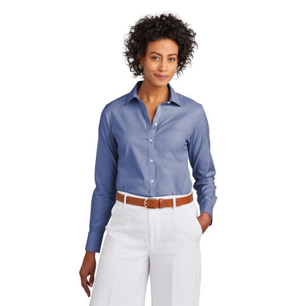 Brooks Brothers Women's Wrinkle Free Stretch Pinpoint Shirt BB18001 Women's Wrinkle Free Stretch Pinpoint Shirt Thumbnail