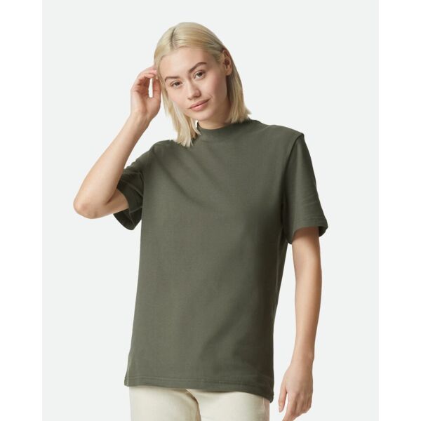 American Apparel Pique Mockneck Tee 1PQ Pique Mockneck Tee Thumbnail
