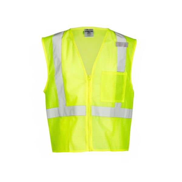 Kishigo Single Pocket Zipper Mesh Vest 1089-1090 Single Pocket Zipper Mesh Vest Thumbnail