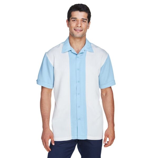 Harriton Men's Two-Tone Camp Shirt M575 Men's Two-Tone Camp Shirt Thumbnail