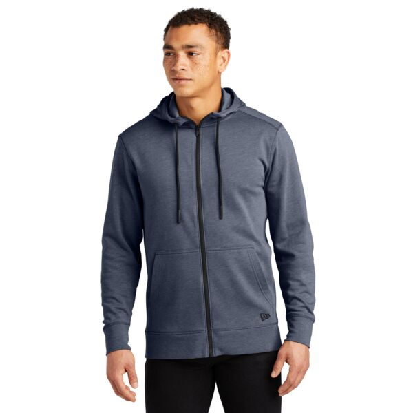 New Era Tri Blend Fleece Full Zip Hoodie NEA511 Tri Blend Fleece Full Zip Hoodie Thumbnail