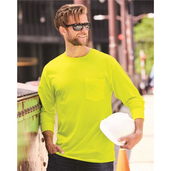 Hanes Unisex Workwear Long Sleeve Pocket T-Shirt W120 Unisex Workwear Long Sleeve Pocket T-Shirt Thumbnail